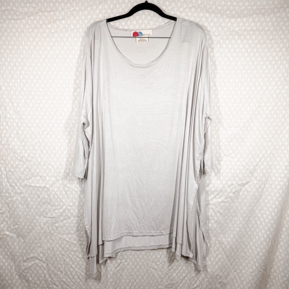 Free People Beach Off White Oversized Tunic Top